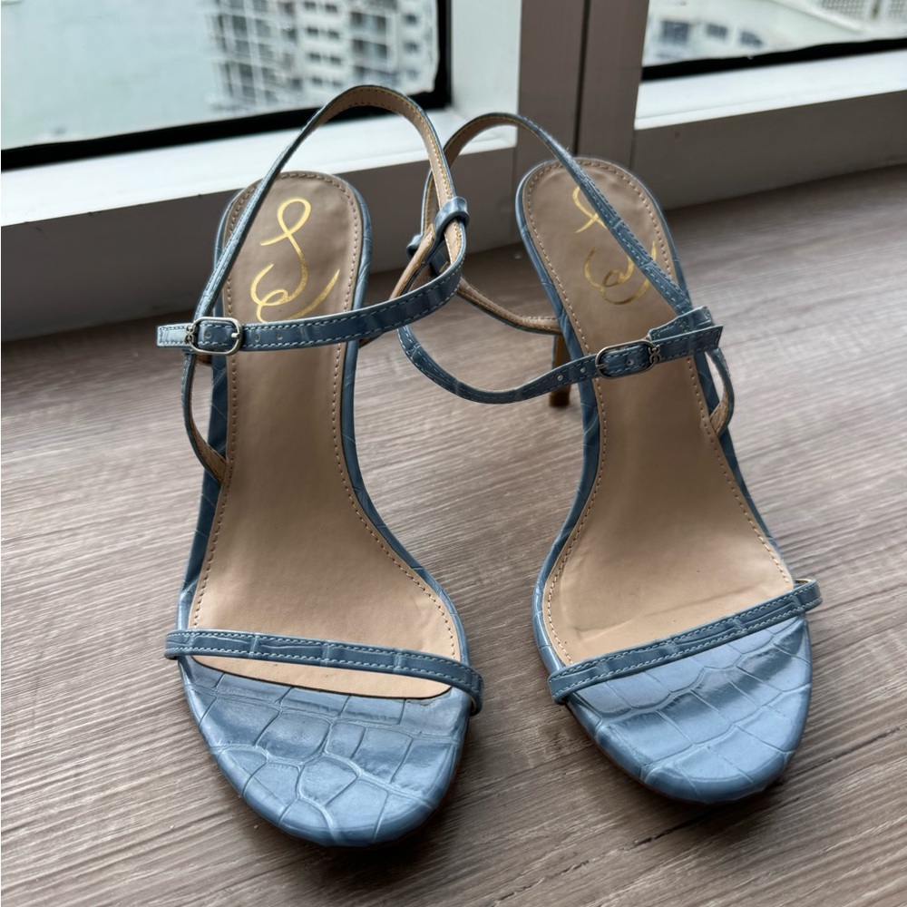 Sam Edelman light blue sandal heels